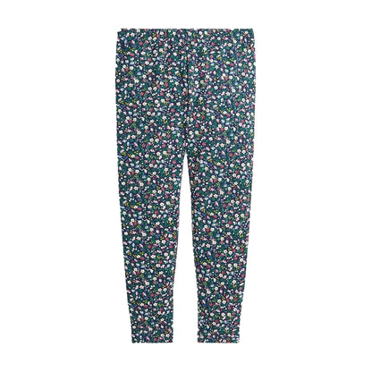 Navy - Front - Ralph Lauren Girls Stretch Floral Leggings