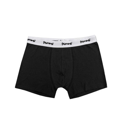 Grey Marl-Black-White Marl - Back - Money Mens Cotton Blend Underwear (Pack of 3)
