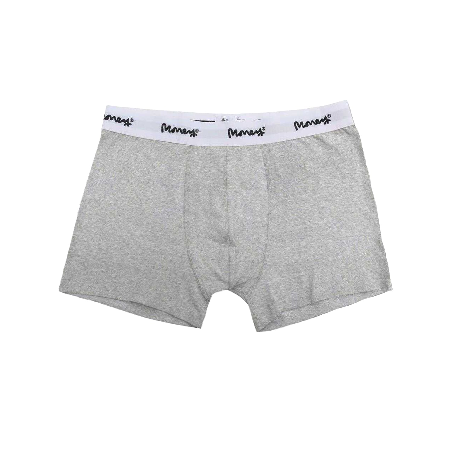Grey Marl-Black-White Marl - Side - Money Mens Cotton Blend Underwear (Pack of 3)