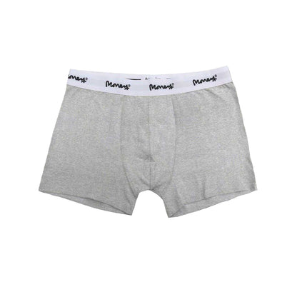 Grey Marl-Black-White Marl - Side - Money Mens Cotton Blend Underwear (Pack of 3)