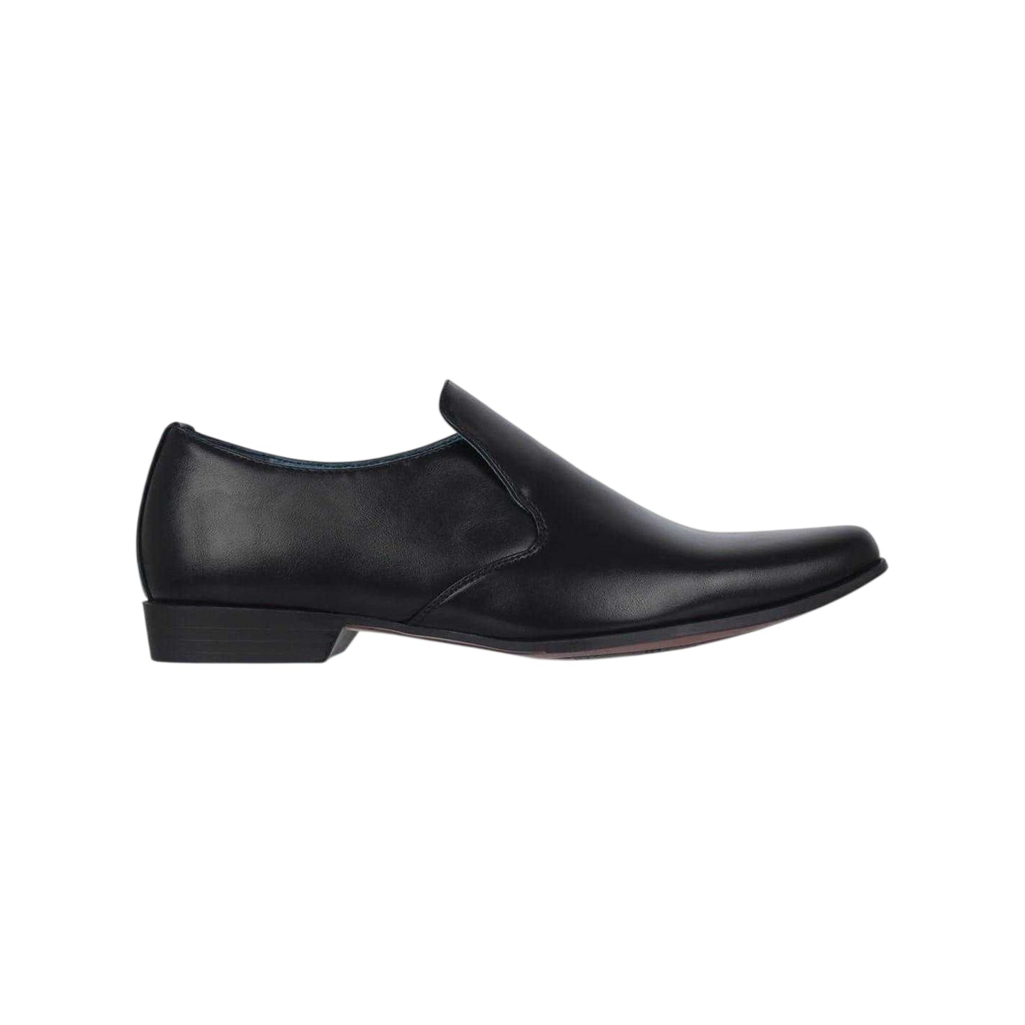 Black - Lifestyle - Giorgio Mens Langley Leather Lined Slip-on Oxfords