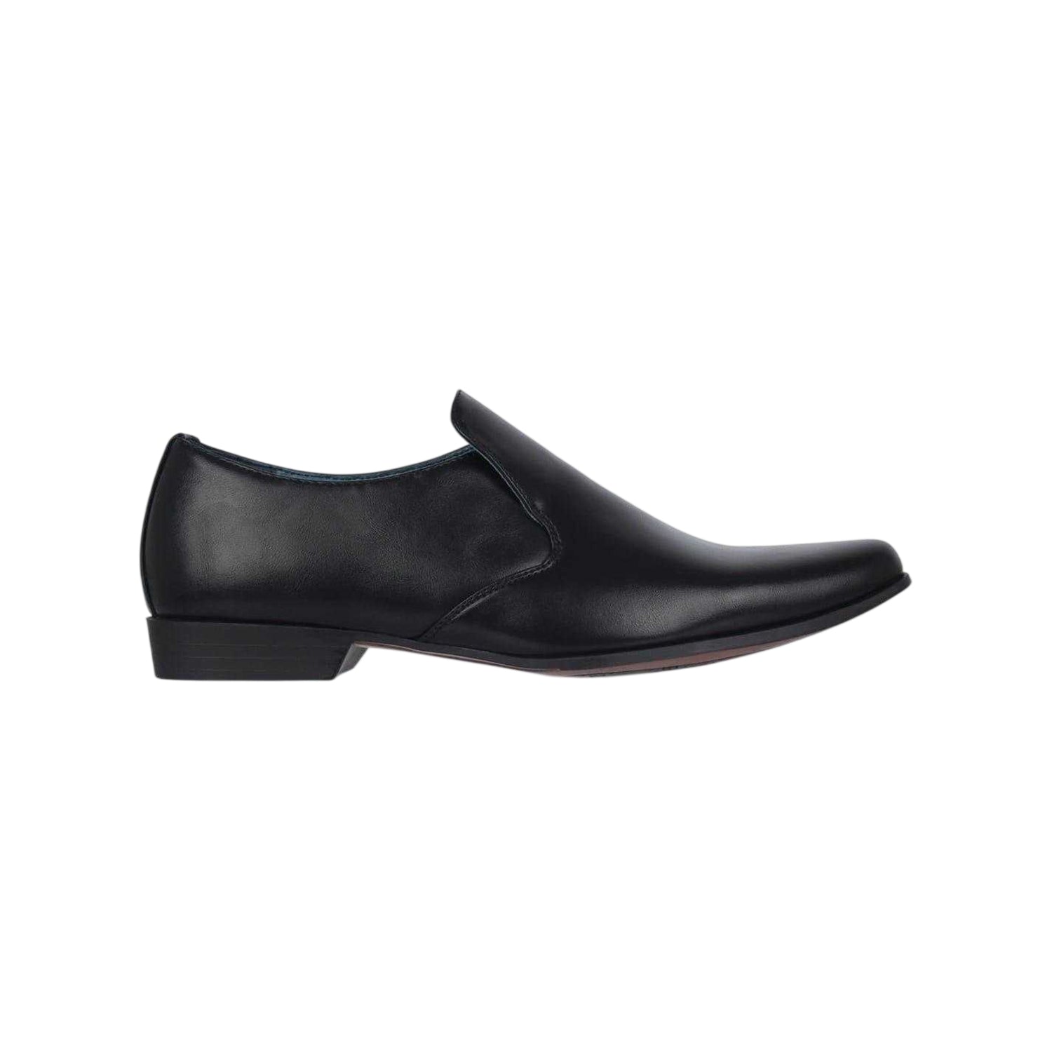 Black - Lifestyle - Giorgio Mens Langley Leather Lined Slip-on Oxfords