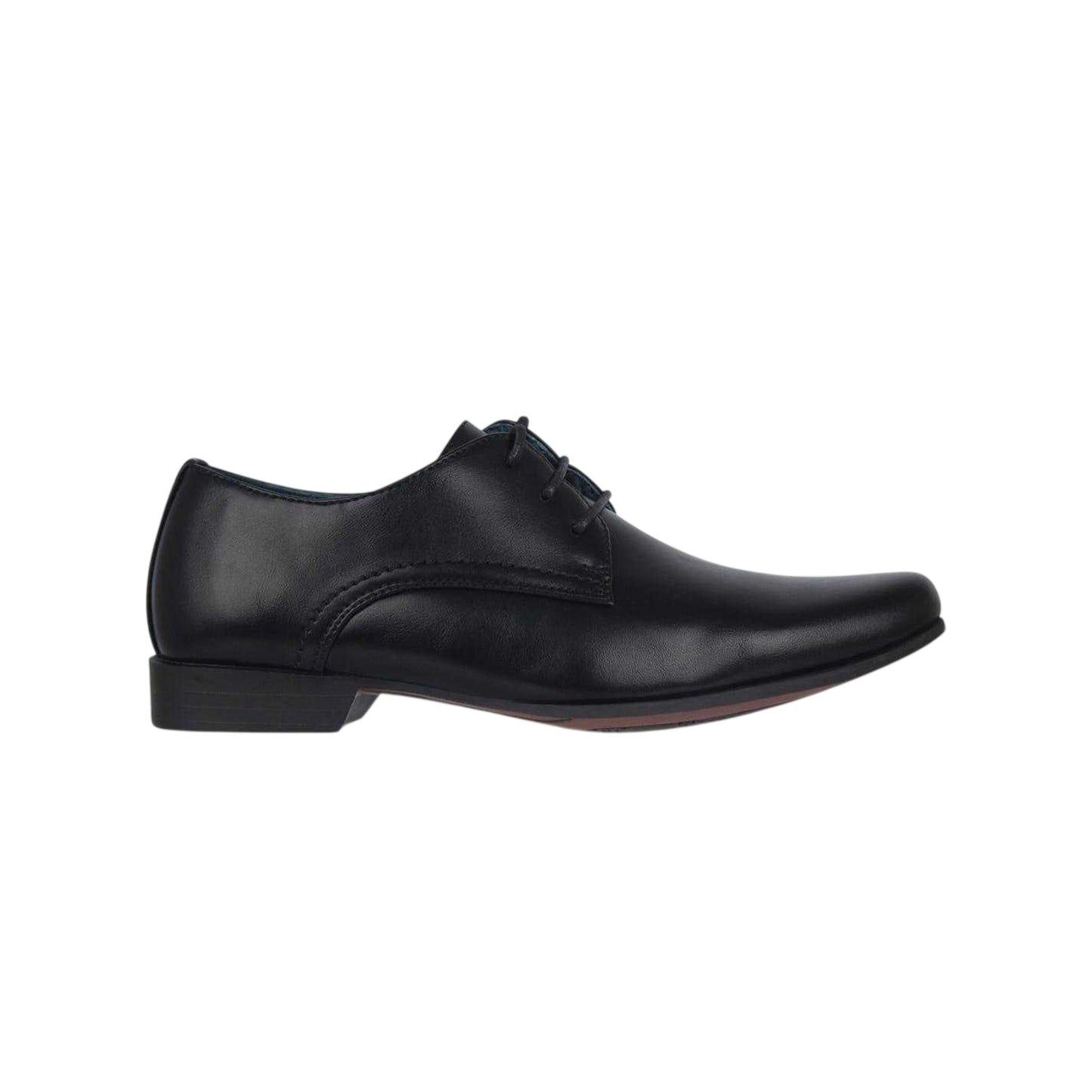 Black - Lifestyle - Giorgio Boys Langley Leather Lined Lace Up Shoes