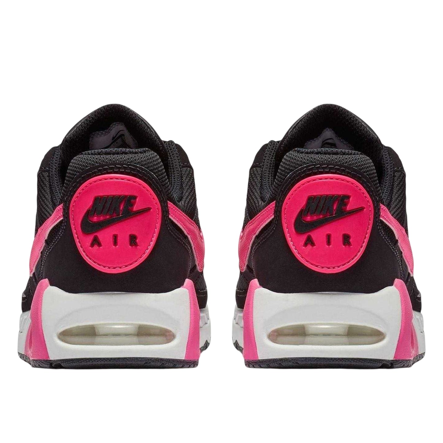 Black-Pink - Back - Nike Girls Air Max Ivo Leather Trainers