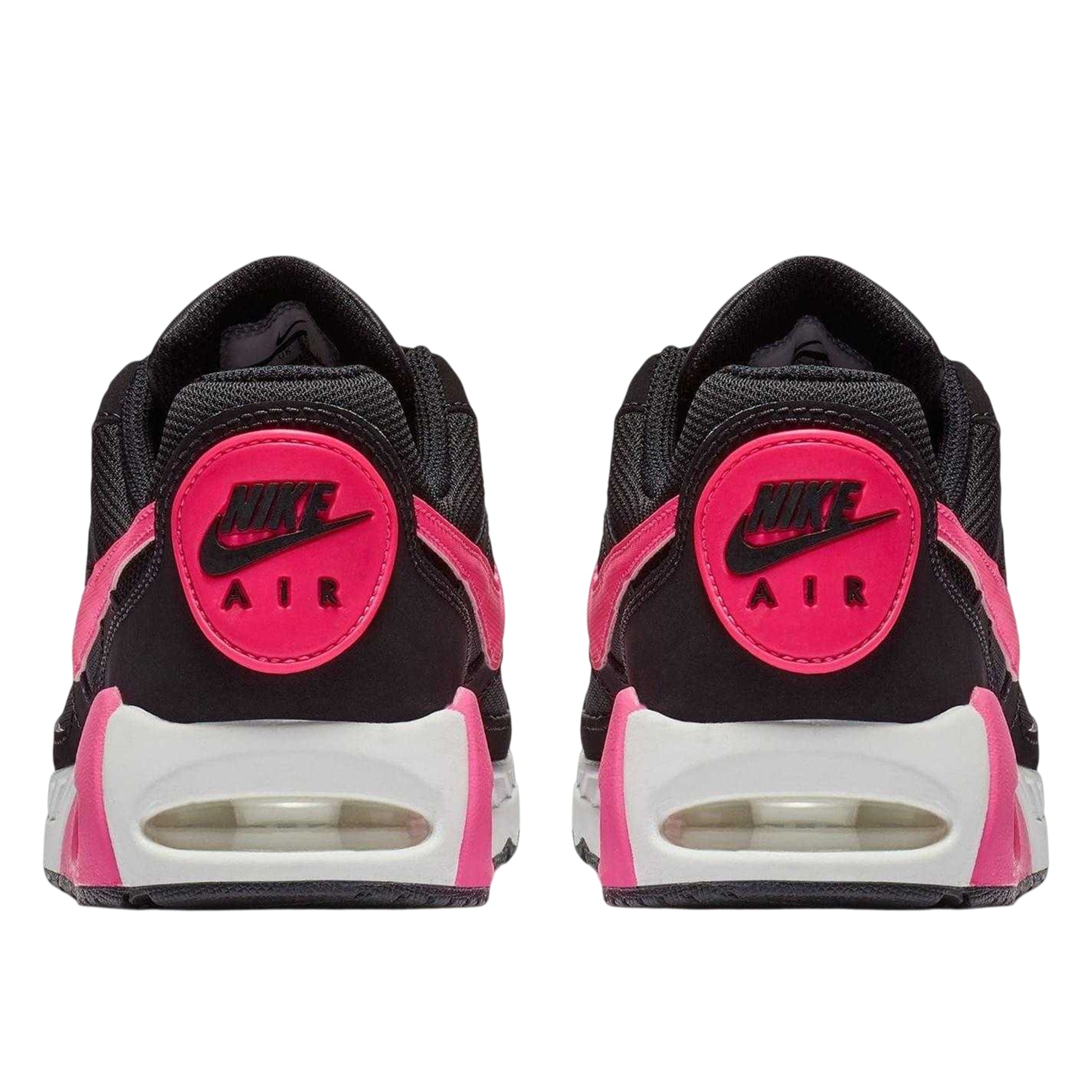 Black-Pink - Back - Nike Girls Air Max Ivo Leather Trainers