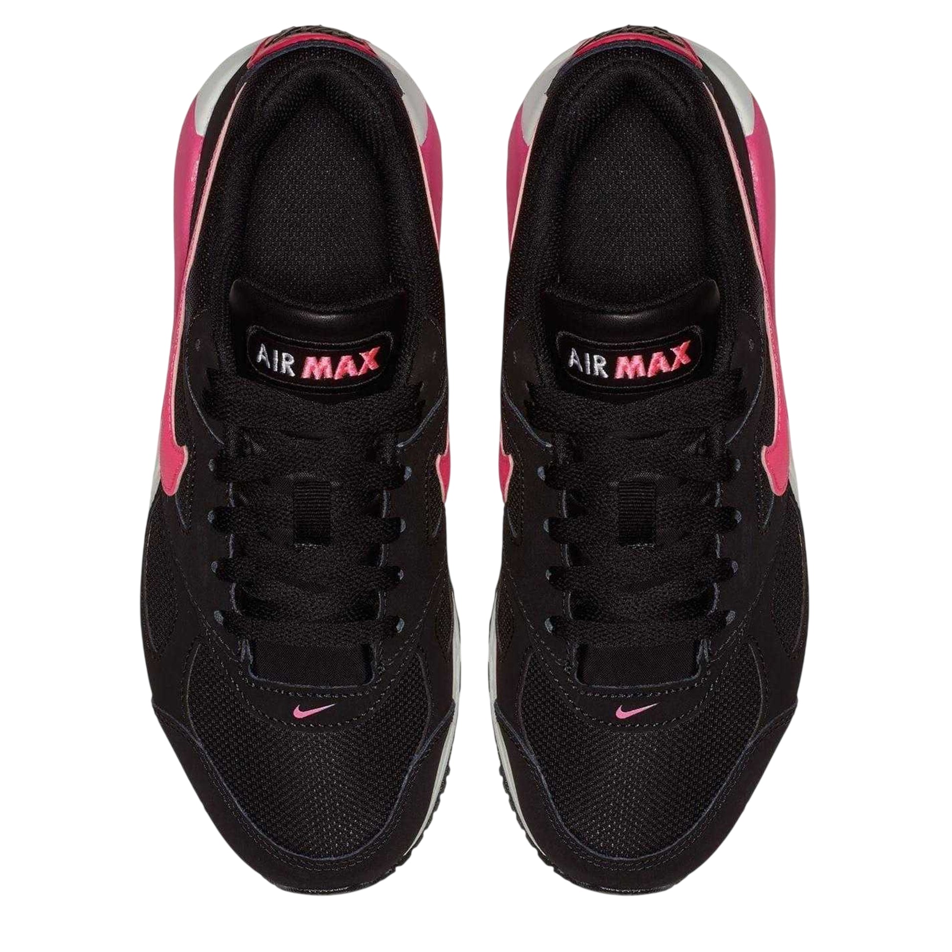 Black-Pink - Pack Shot - Nike Girls Air Max Ivo Leather Trainers