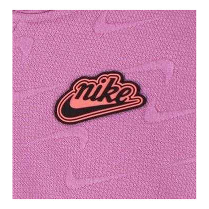 Flamingo Pink - Back - Nike Childrens-Kids Embossed Full Zip Hoodie