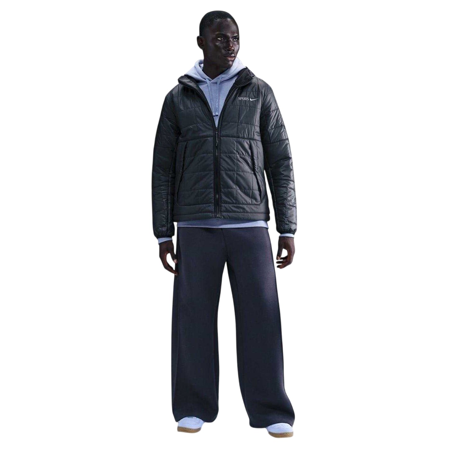 Black-Blue - Front - Nike Unisex Adult Hooded Jacket