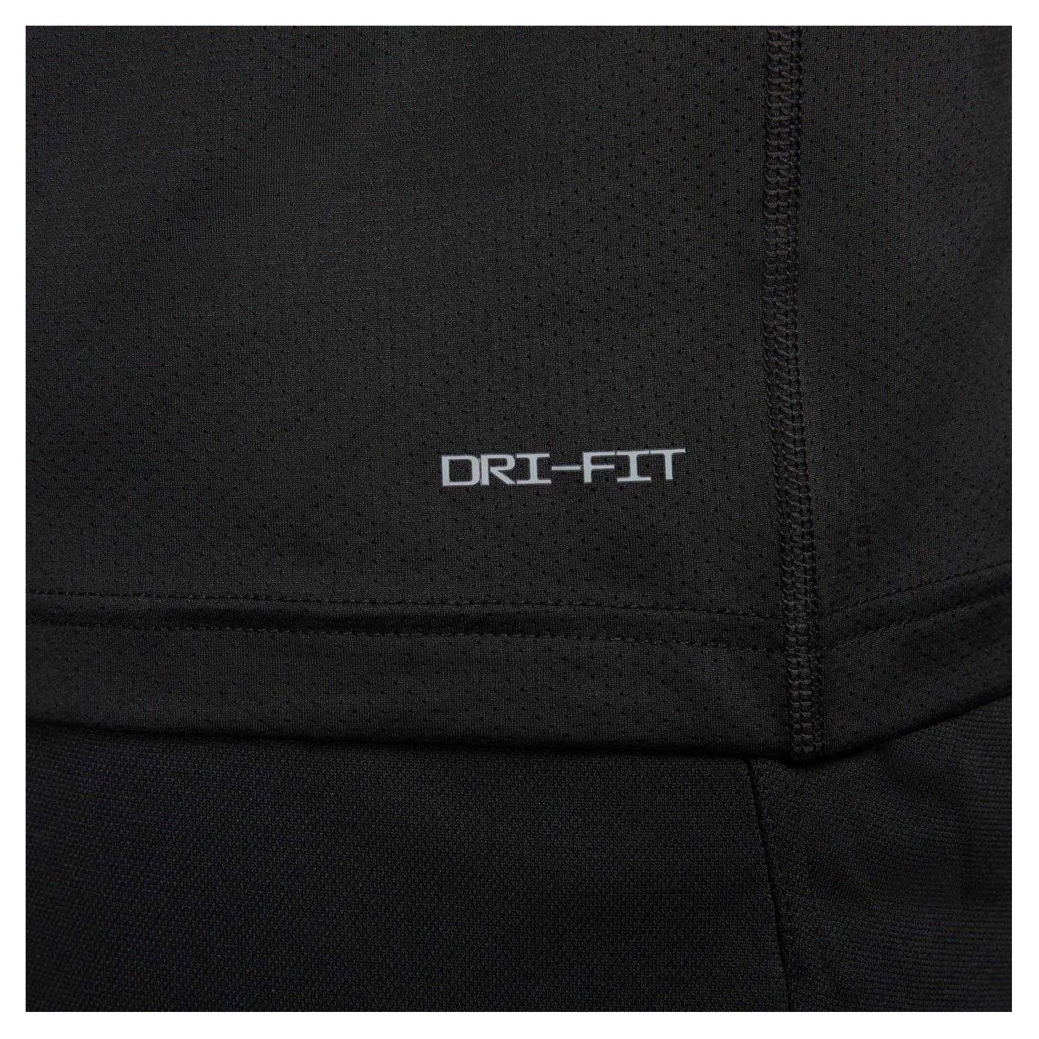 Black-White - Side - Nike Mens Dri-FIT Short-Sleeved Fitness T-Shirt
