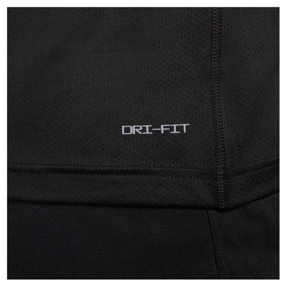 Black-White - Side - Nike Mens Dri-FIT Short-Sleeved Fitness T-Shirt
