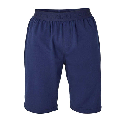 Navy - Front - Ralph Lauren Mens Tonaltape Sweat Shorts