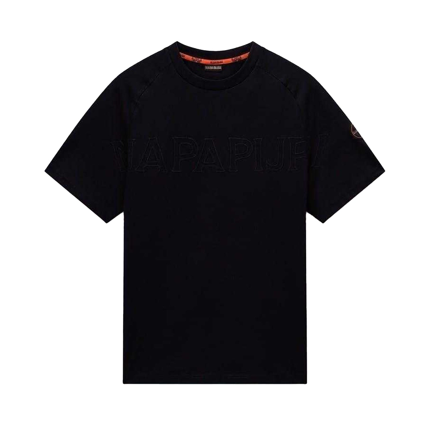Black Beauty - Front - Napapijri Mens Ambara Relaxed Fit T-Shirt
