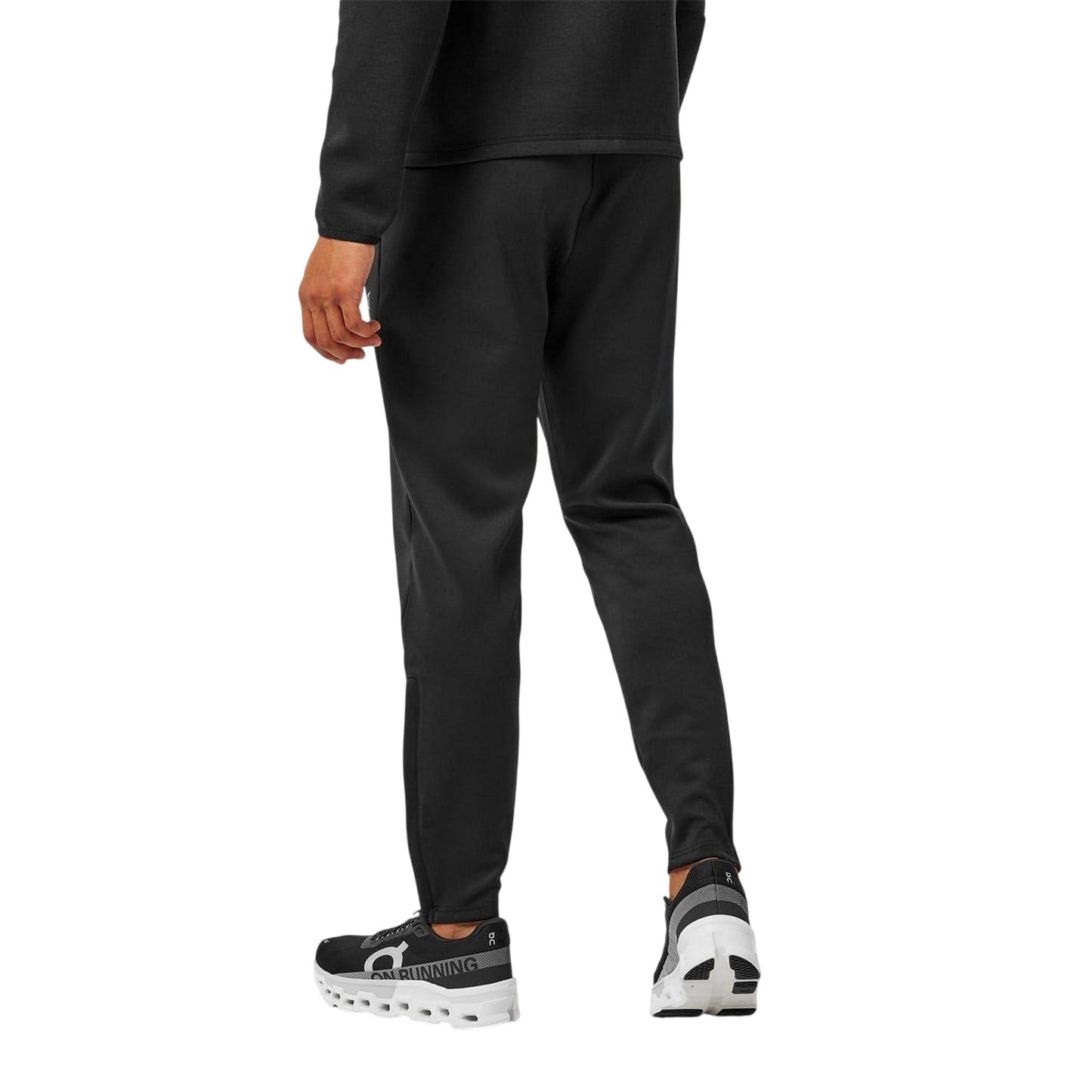 Black - Back - Everlast Mens Essential Tracksuit Bottoms
