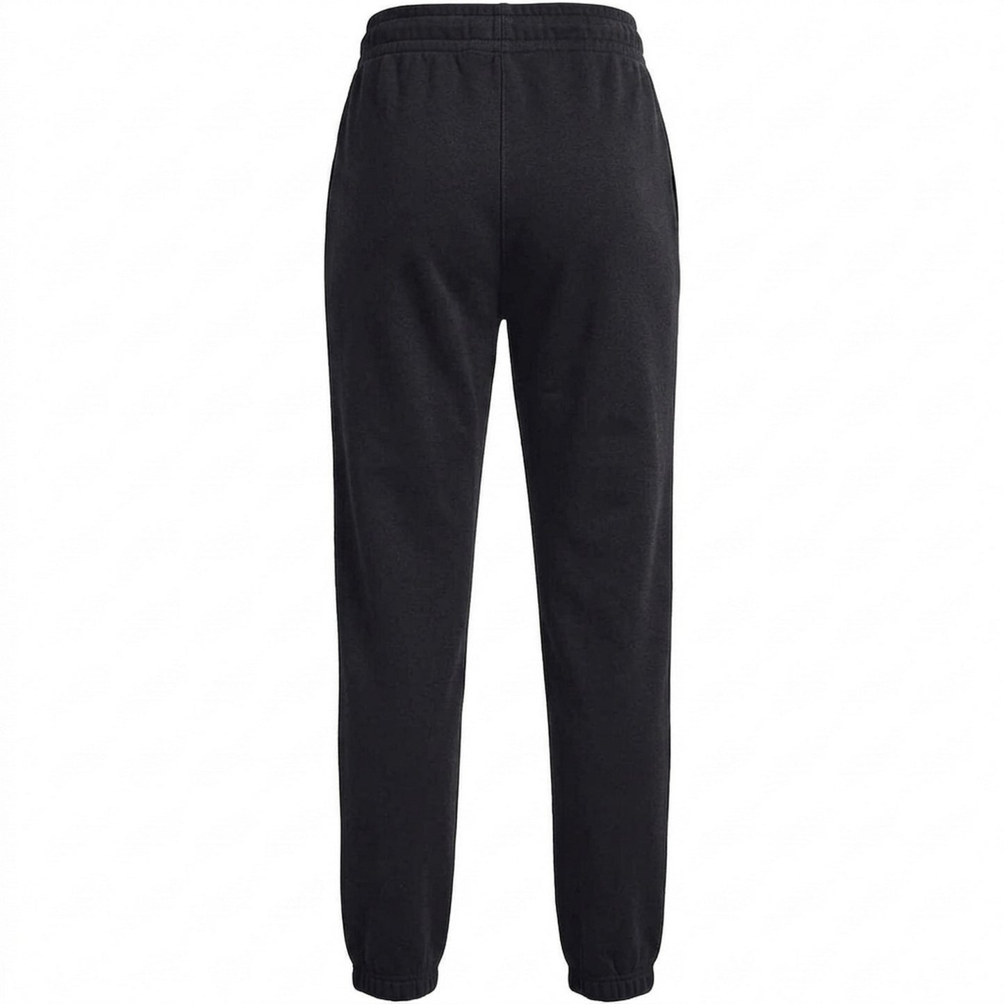 Black-White - Back - Under Armour Womens-Ladies Fleece Joggers
