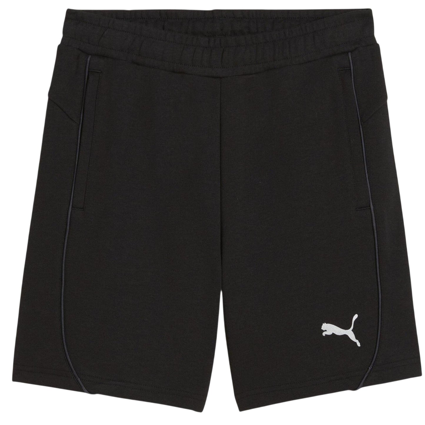 Puma Black - Front - Puma Childrens-Kids Jersey Shorts