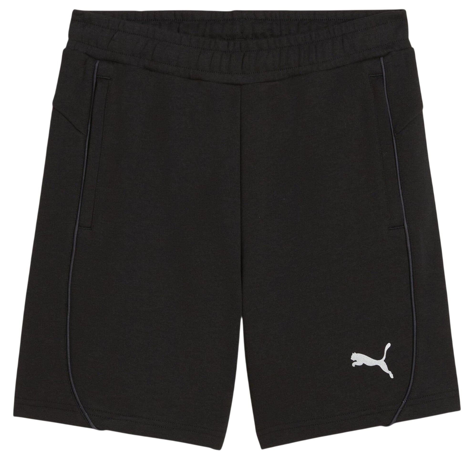 Puma Black - Front - Puma Childrens-Kids Jersey Shorts