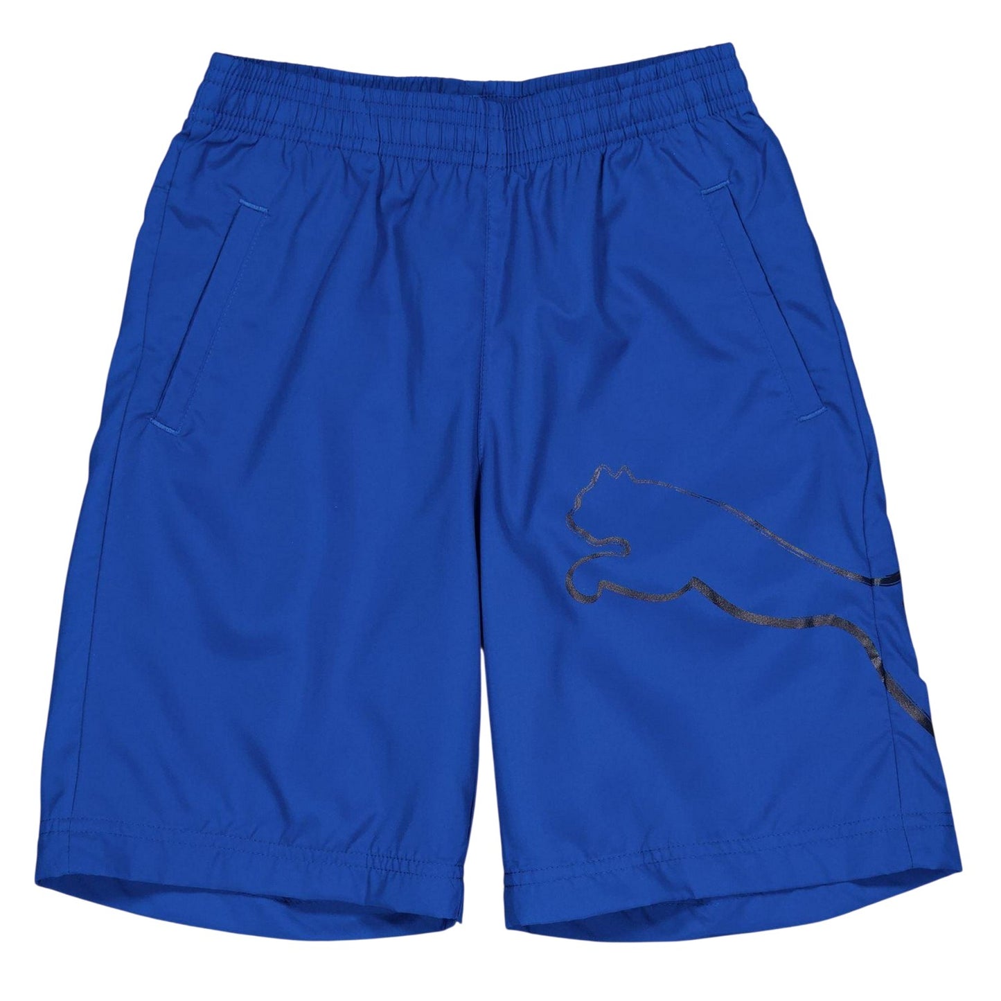 Blue - Back - Puma Childrens-Kids Board Shorts