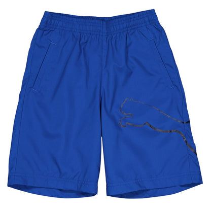 Blue - Back - Puma Childrens-Kids Board Shorts