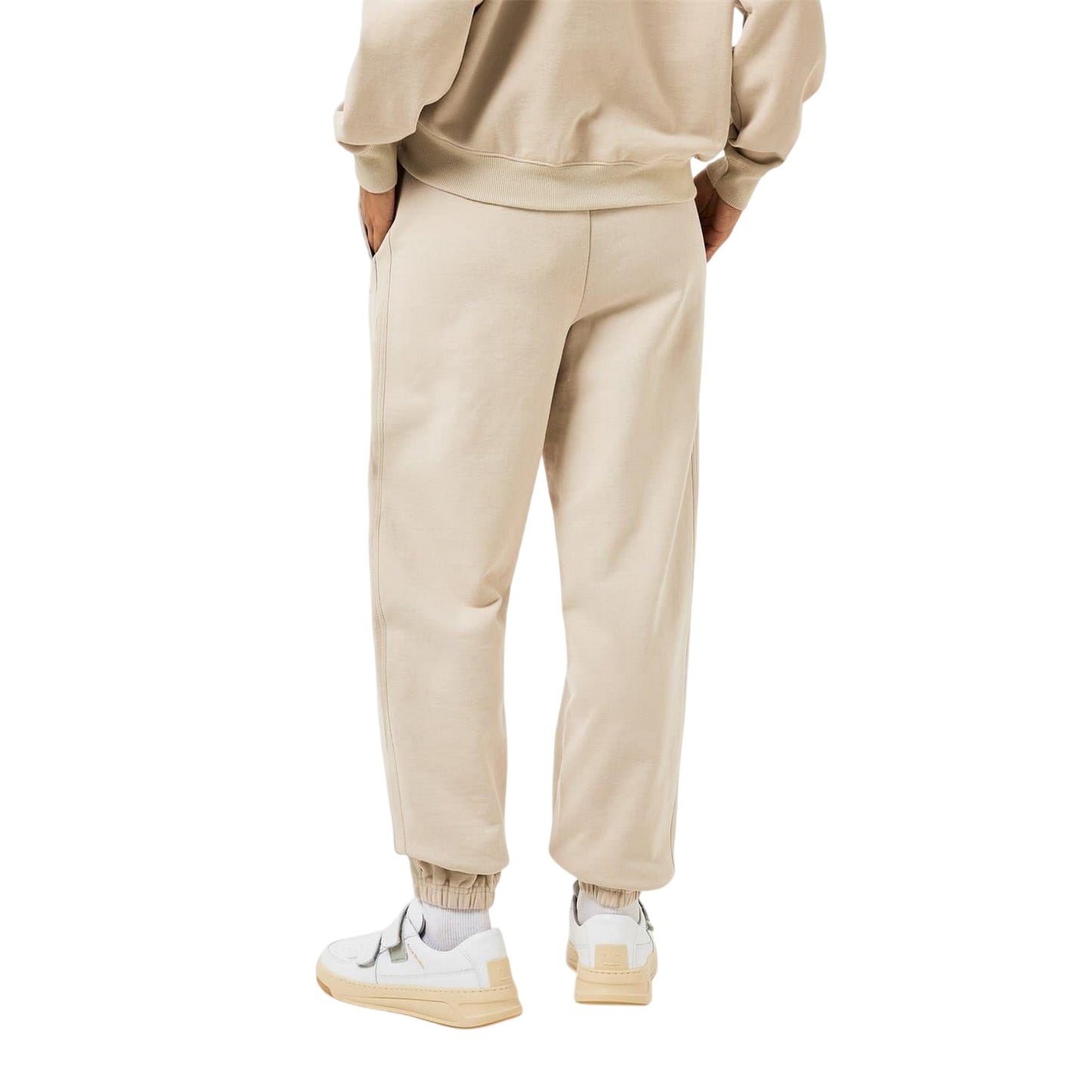 Stone - Back - Jack Wills Womens-Ladies Cotton Oversized Joggers
