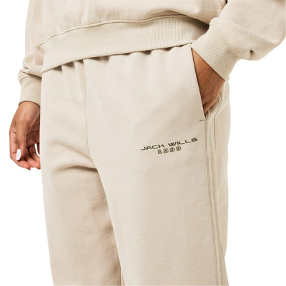 Stone - Side - Jack Wills Womens-Ladies Cotton Oversized Joggers