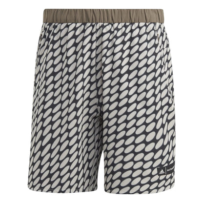 Brown-Black - Front - Adidas Mens Marimekko Athletic Shorts