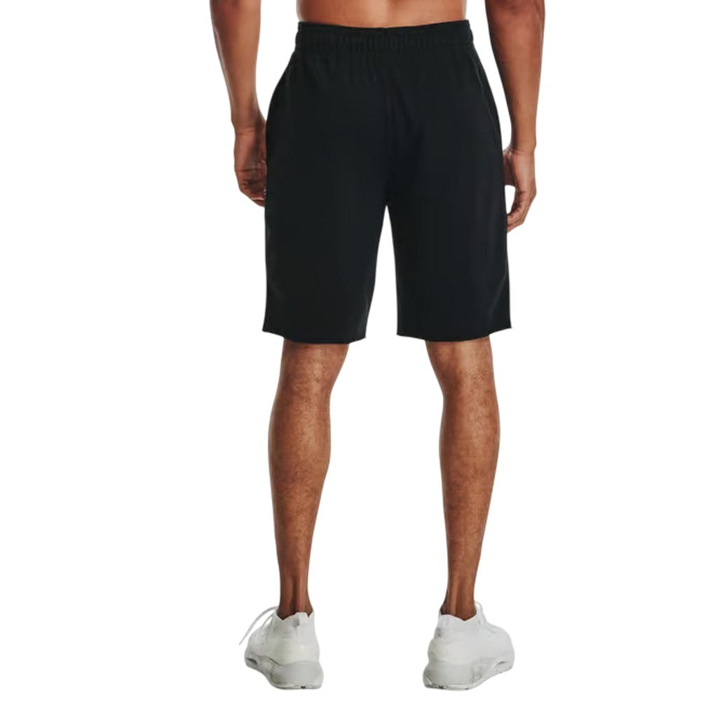 Black - Back - Under Armour Mens Rival French Terry Shorts