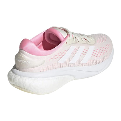 White-Pink - Back - Adidas Womens-Ladies Supernova 2 Running Trainers