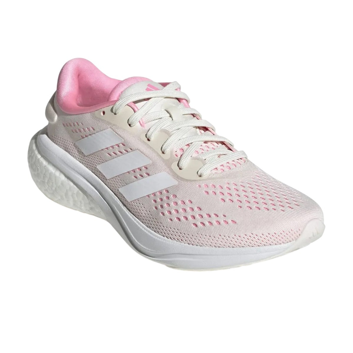 White-Pink - Front - Adidas Womens-Ladies Supernova 2 Running Trainers