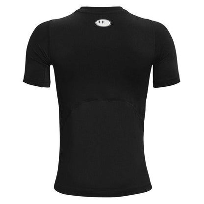 Black - Back - Under Armour Boys HeatGear Short-Sleeved T-Shirt