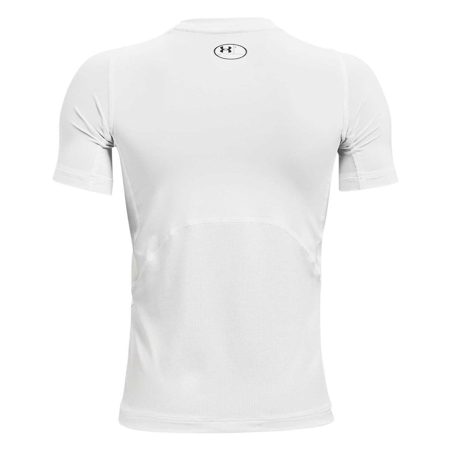 White - Back - Under Armour Boys HeatGear Short-Sleeved T-Shirt