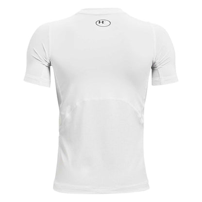White - Back - Under Armour Boys HeatGear Short-Sleeved T-Shirt