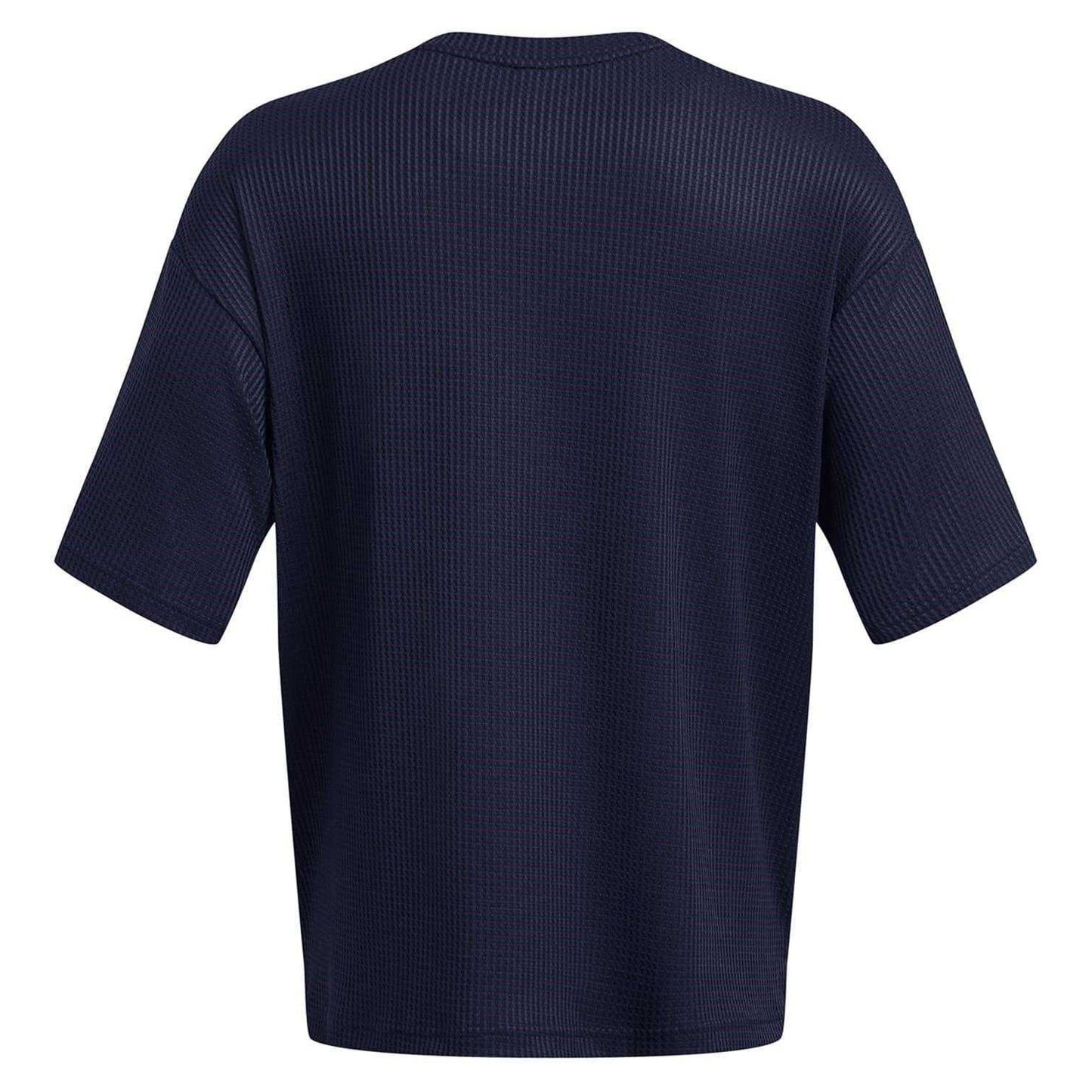 Blue - Back - Under Armour Mens Rival Waffle T-Shirt