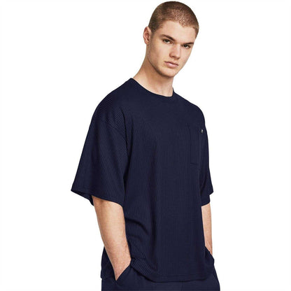 Blue - Lifestyle - Under Armour Mens Rival Waffle T-Shirt