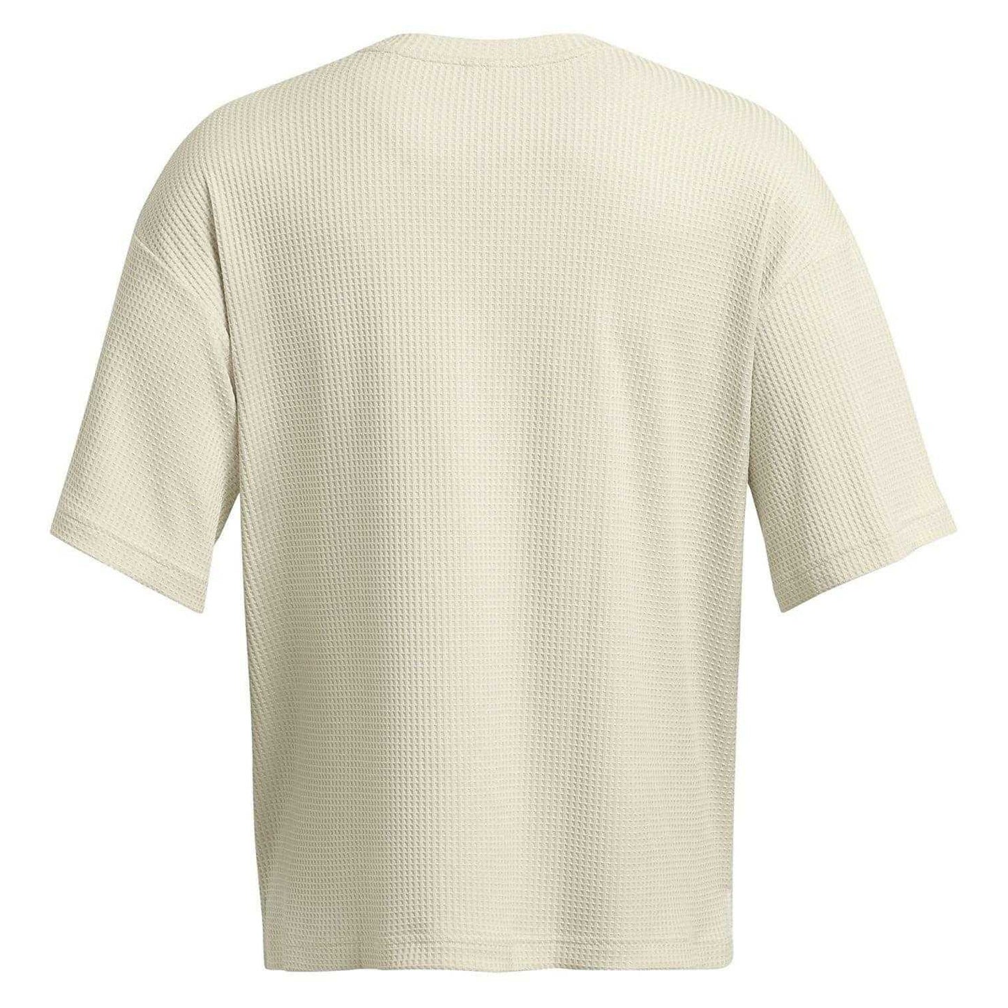 White - Back - Under Armour Mens Rival Waffle T-Shirt