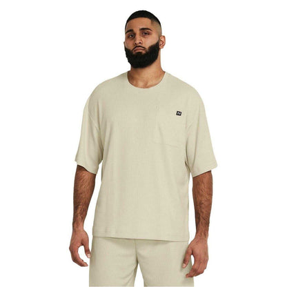 White - Lifestyle - Under Armour Mens Rival Waffle T-Shirt