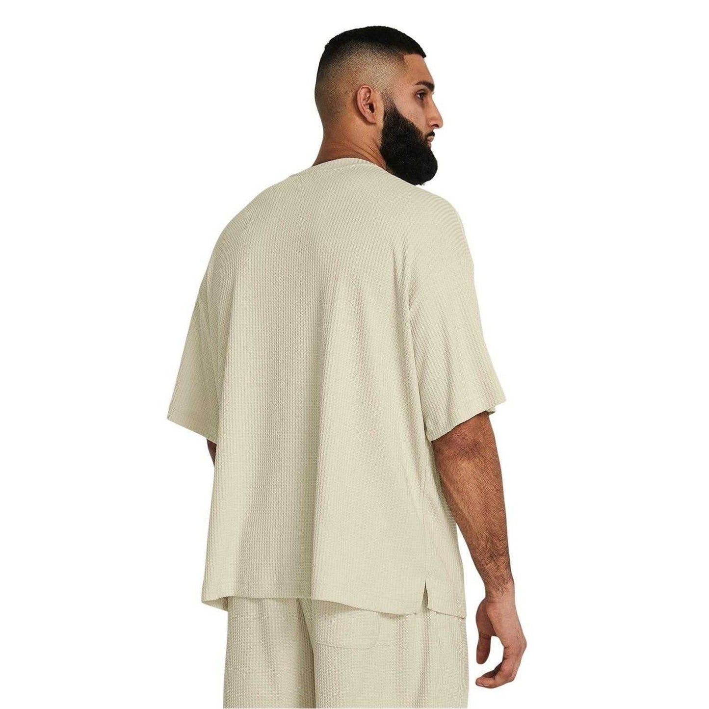 White - Pack Shot - Under Armour Mens Rival Waffle T-Shirt