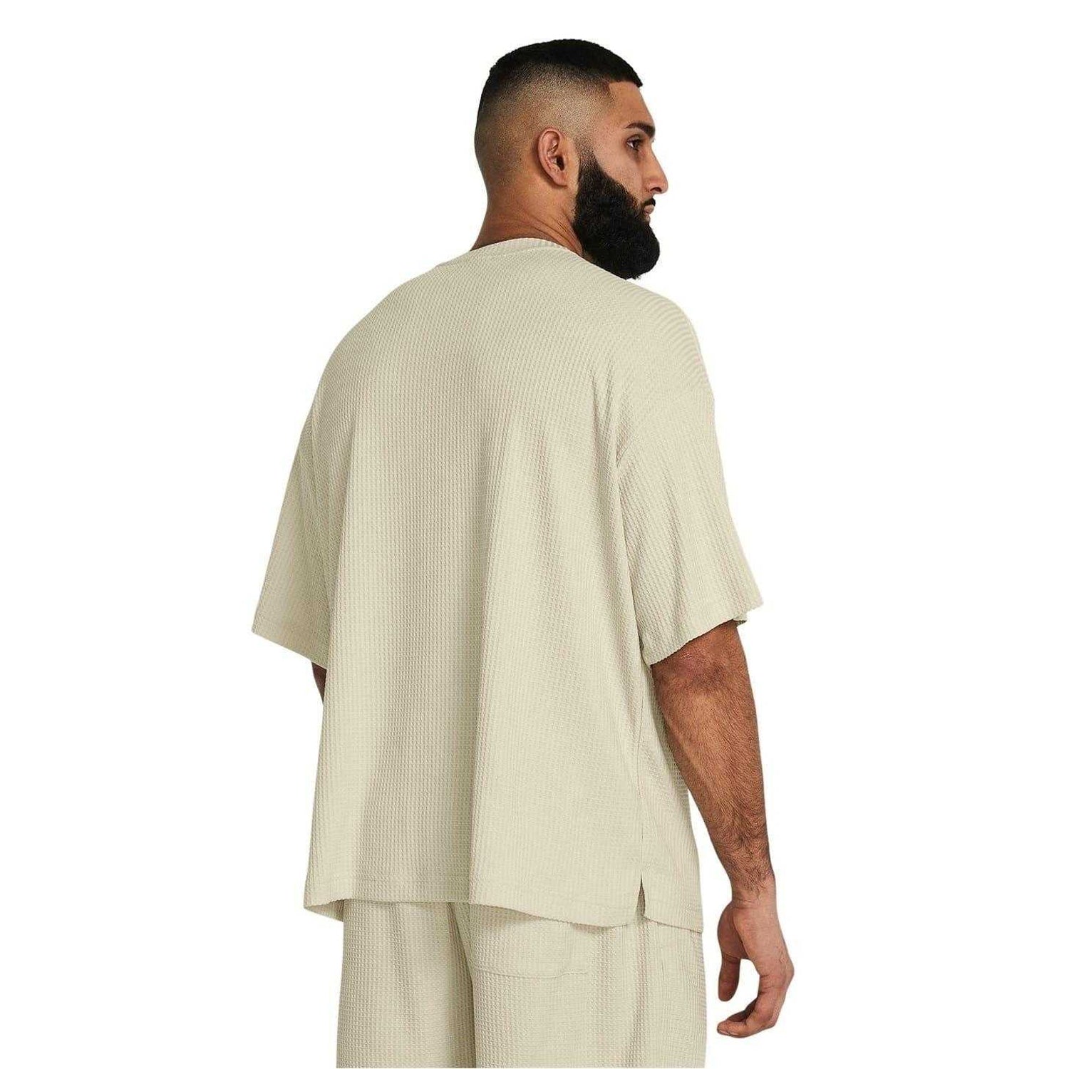 White - Pack Shot - Under Armour Mens Rival Waffle T-Shirt