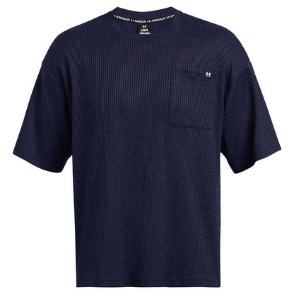 Blue - Front - Under Armour Mens Rival Waffle T-Shirt