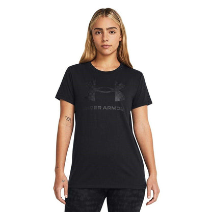 Black - Side - Under Armour Womens-Ladies Sportstyle Graphic Short-Sleeved T-Shirt