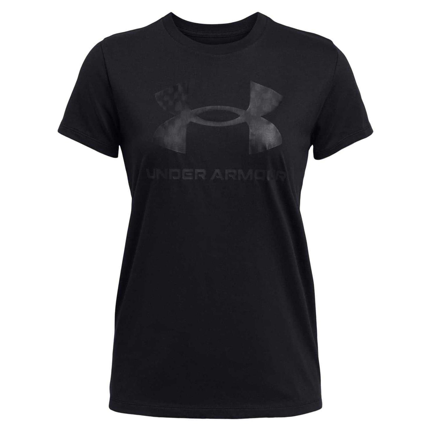 Black - Front - Under Armour Womens-Ladies Sportstyle Graphic Short-Sleeved T-Shirt