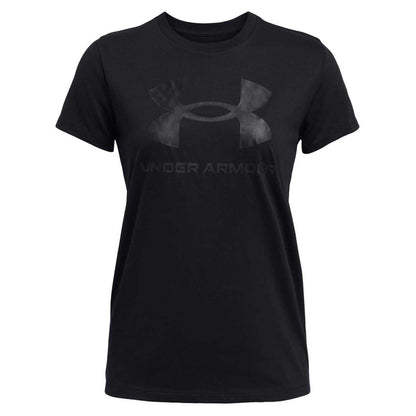 Black - Front - Under Armour Womens-Ladies Sportstyle Graphic Short-Sleeved T-Shirt