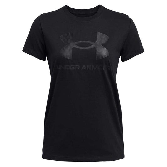 Black - Front - Under Armour Womens-Ladies Sportstyle Graphic Short-Sleeved T-Shirt