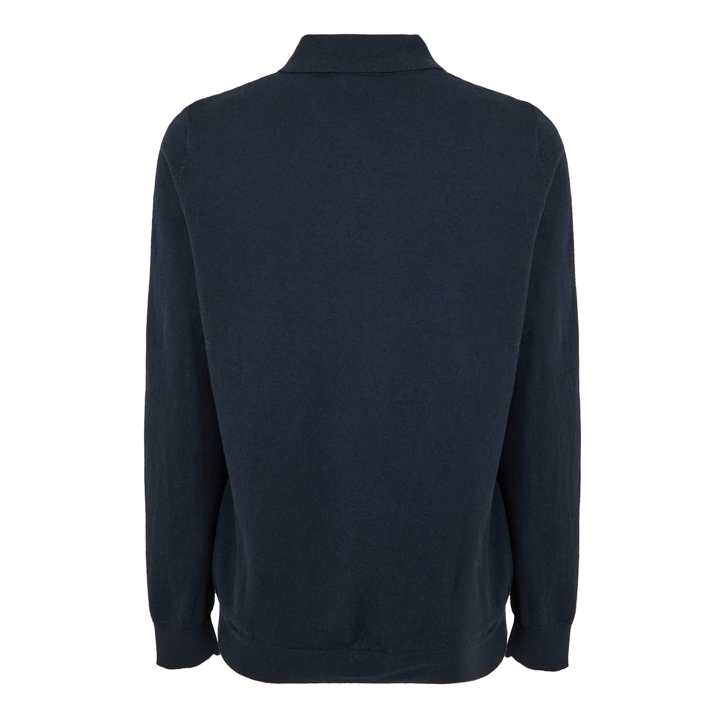 Dark Navy - Back - Lyle & Scott Mens Regular Long-Sleeved Polo Shirt
