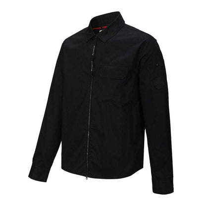 Black - Side - Firetrap Mens Overshirt