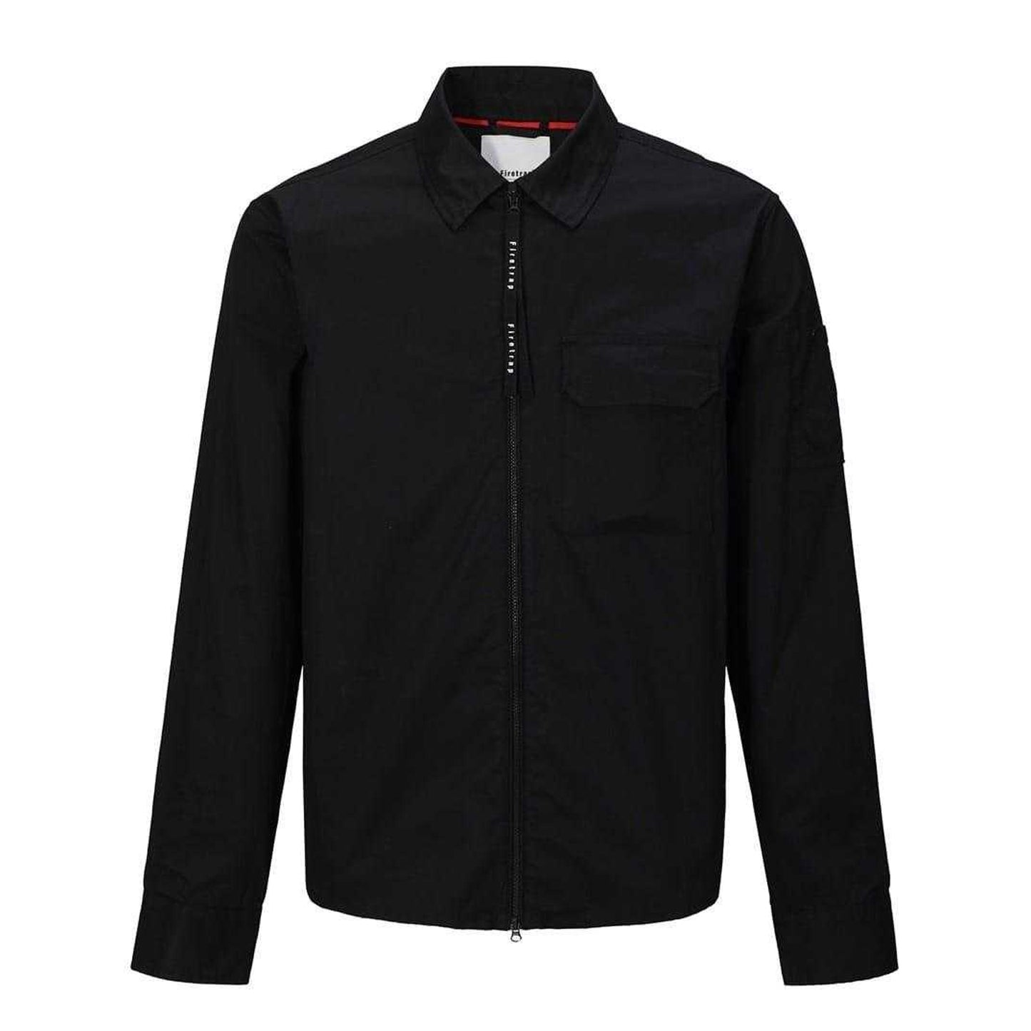 Black - Front - Firetrap Mens Overshirt