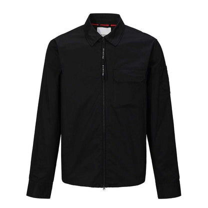 Black - Front - Firetrap Mens Overshirt