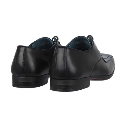 Black - Back - Giorgio Boys Bourne Derby Shoes