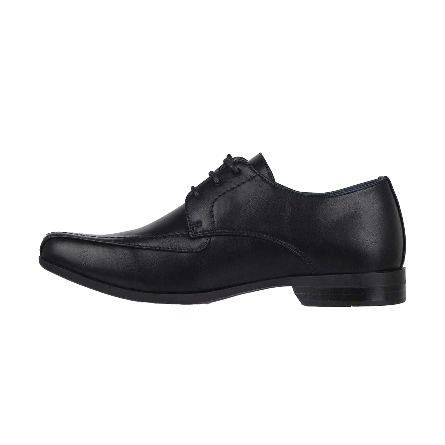 Black - Side - Giorgio Boys Bourne Derby Shoes