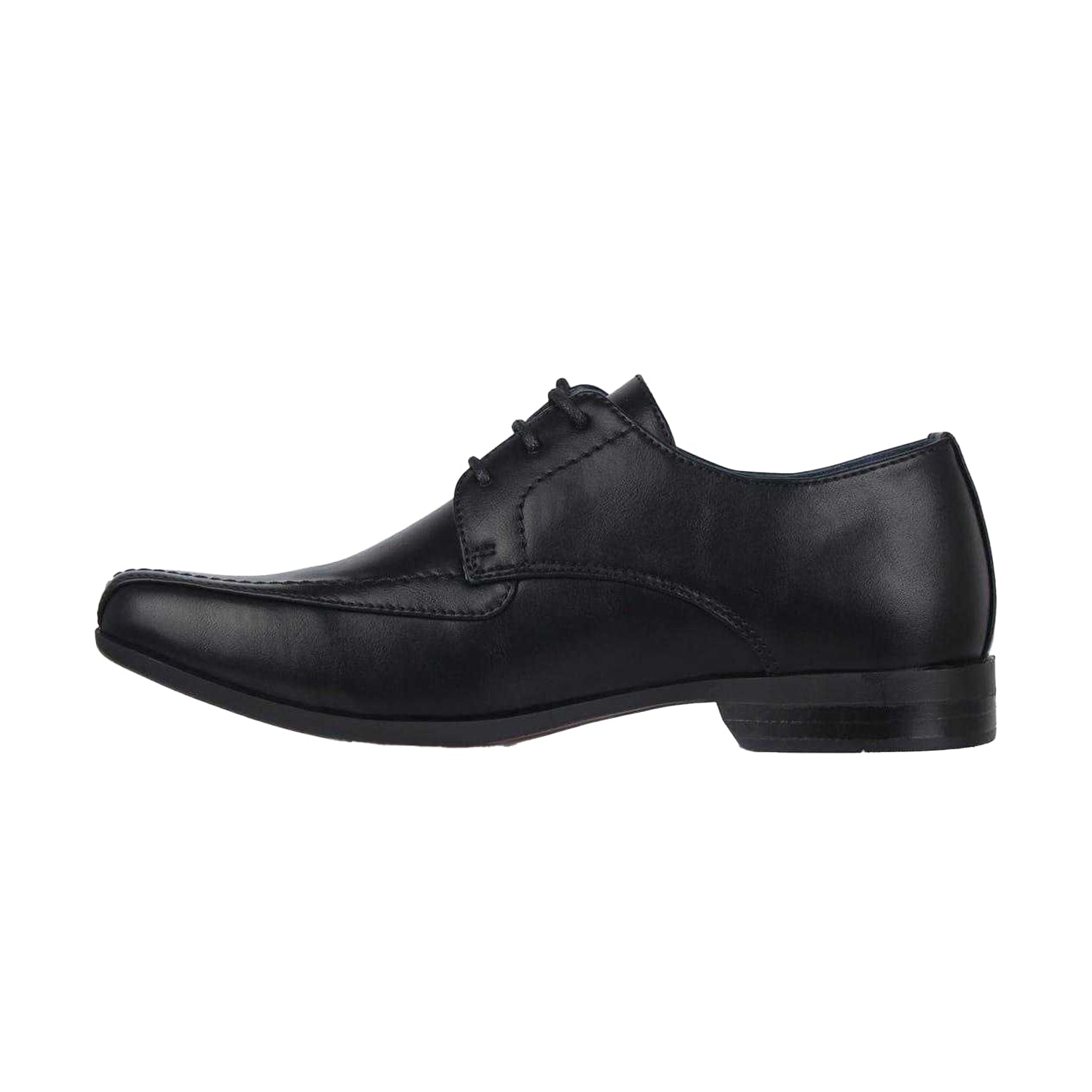 Black - Side - Giorgio Boys Bourne Derby Shoes