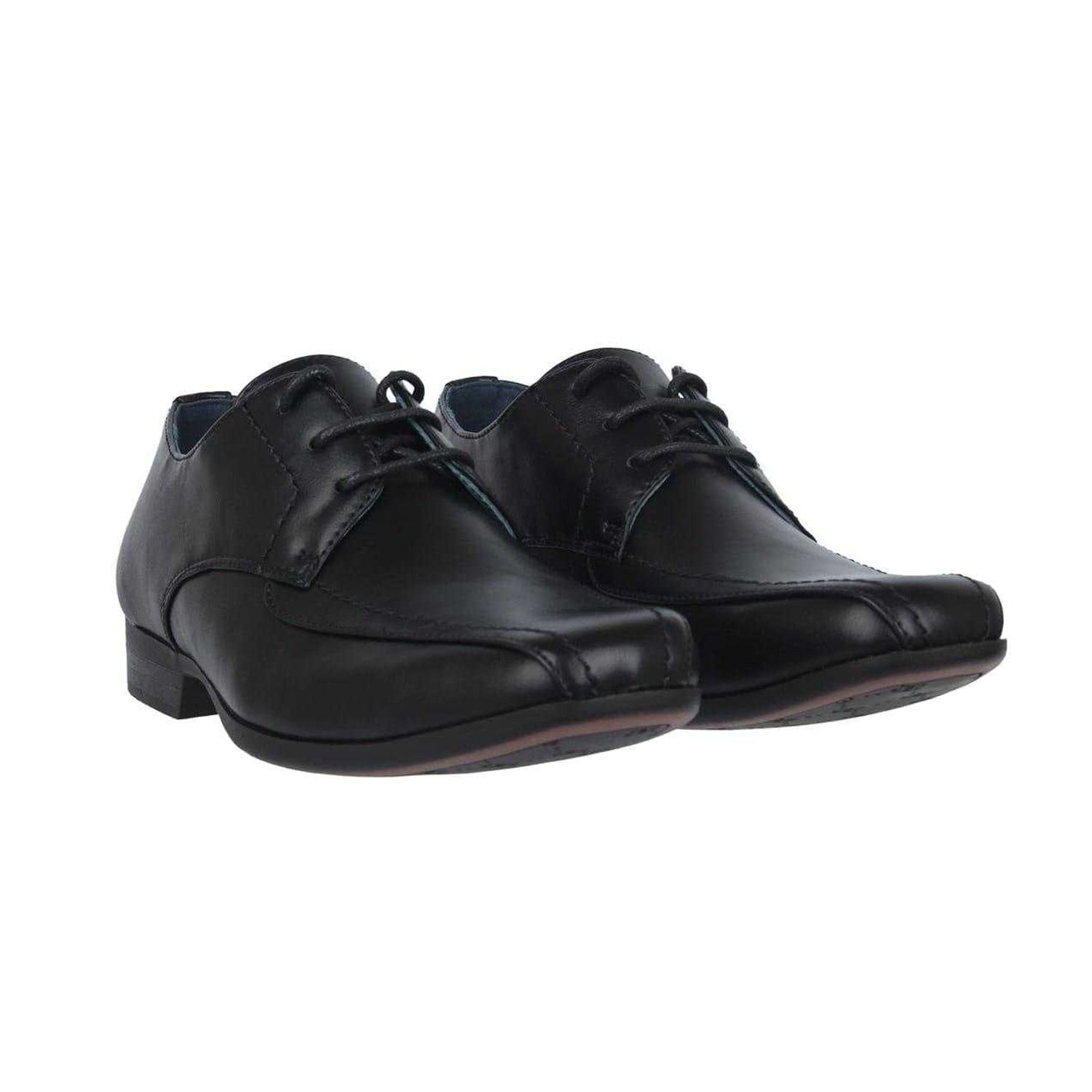 Black - Pack Shot - Giorgio Boys Bourne Derby Shoes